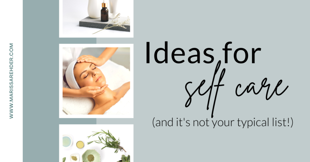 ideas for self care